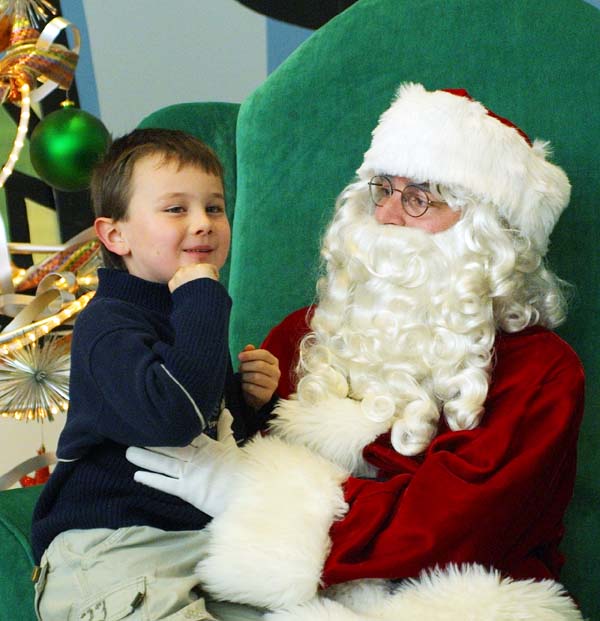 The Boy with Santa