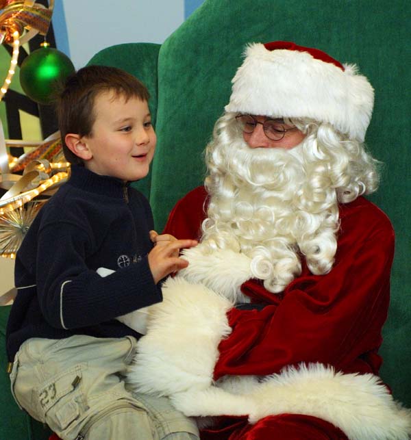 The Boy with Santa