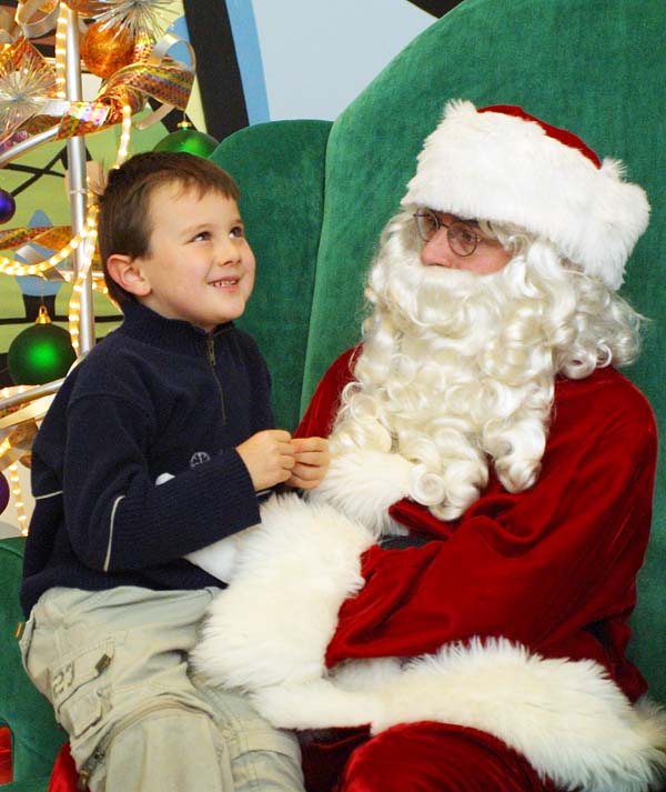 The Boy with Santa